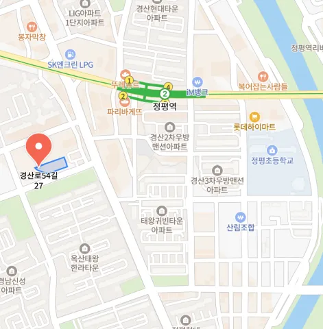 경산 썬키즈아일랜드 위치 지도