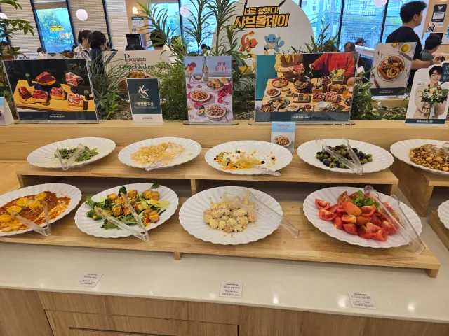 샤브올데이 대구서구점 기본 반찬