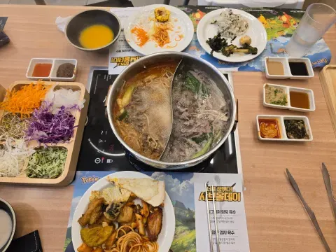 샤브올데이 대구서구점 식사