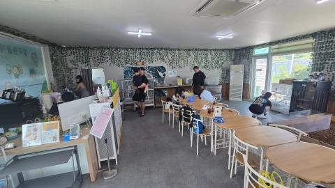 칠곡동물체험카페 내부